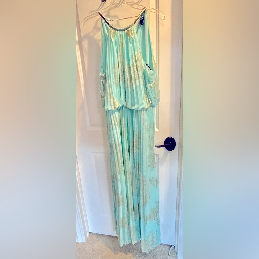 Elegant Mint Green Maxi Dress